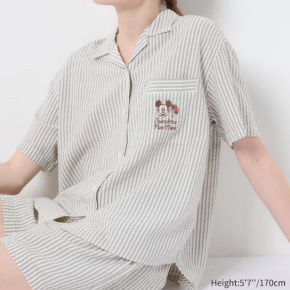 Uniqlo Tops - Uniqlo Disney Beach Trip Collection Pajamas Top
